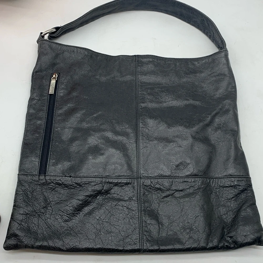 Hobo International Large Black Satchel Shoulder Bag BP5509E - Picture 1 of 15